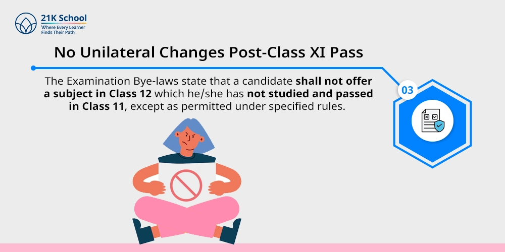 No Unilateral Changes Post-Class XI Pass