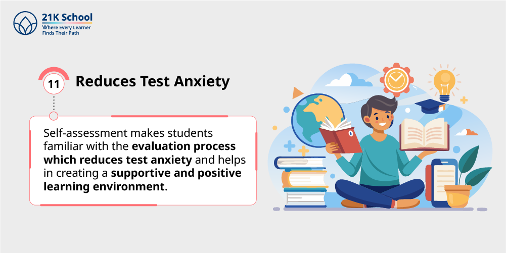 11. Reduces Test Anxiety