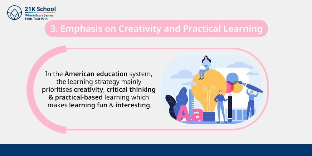 3. Emphasis on Creativity and Practical Learning