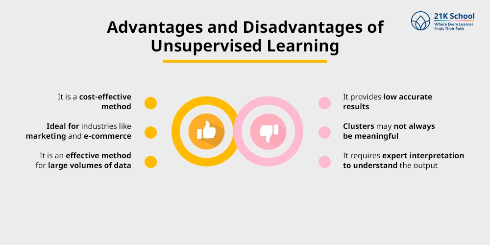 Advantages and Disadvantages of Unsupervised Learning