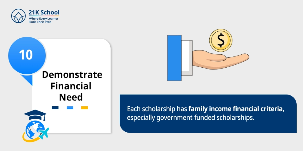 Demonstrate Financial Need