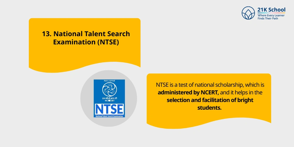 National Talent Search Examination (NTSE)