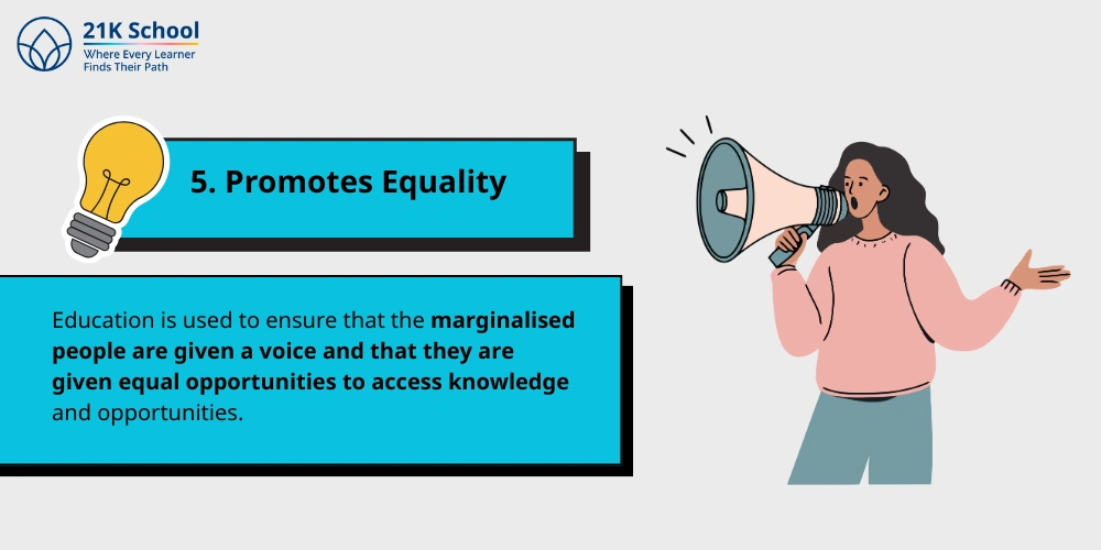 Promotes Equality