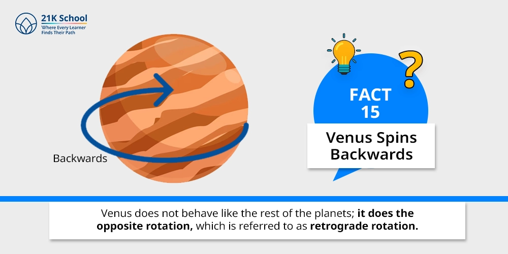 15. Venus Spins Backwards