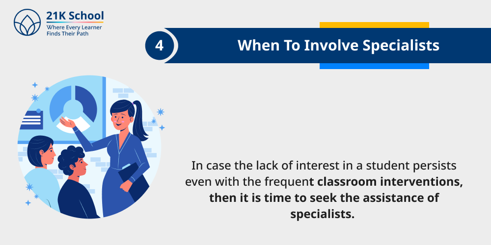 When to involve specialists
