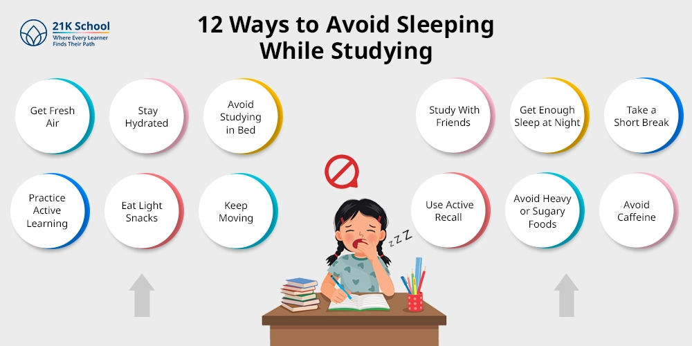 12 Ways to Avoid Sleeping While Studying