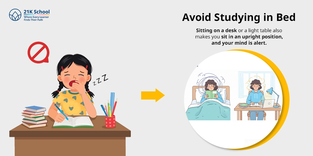 Avoid Studying in Bed