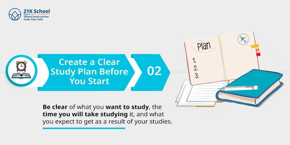 2. Create a Clear Study Plan Before You Start