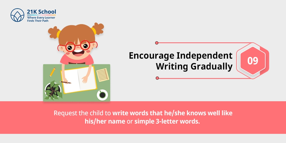 Encourage Independent Writing Gradually
