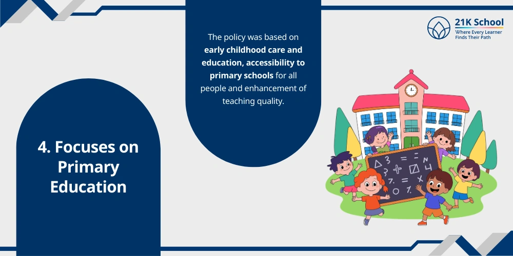 Focuses on Primary Education
