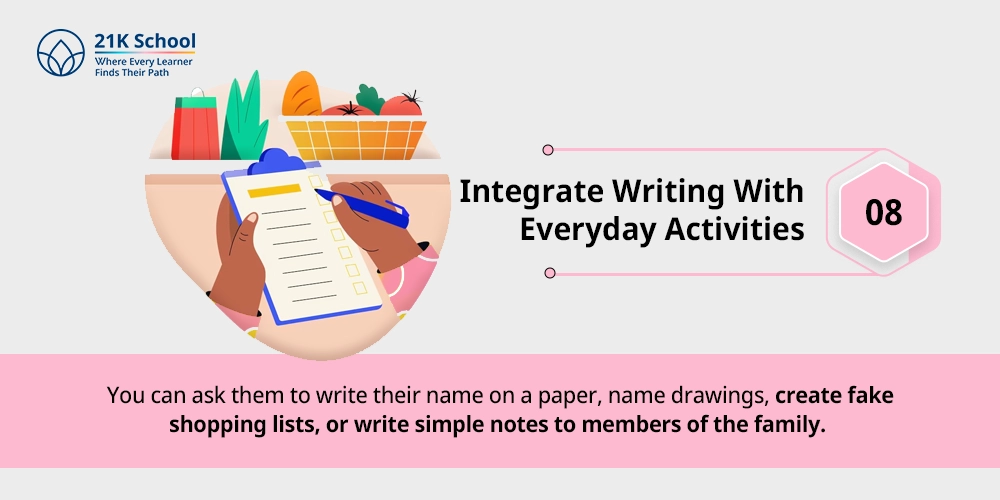 Integrate Writing With Everyday Activities