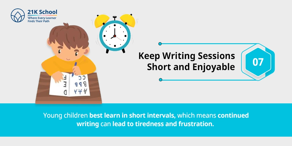 Keep Writing Sessions Short and Enjoyable