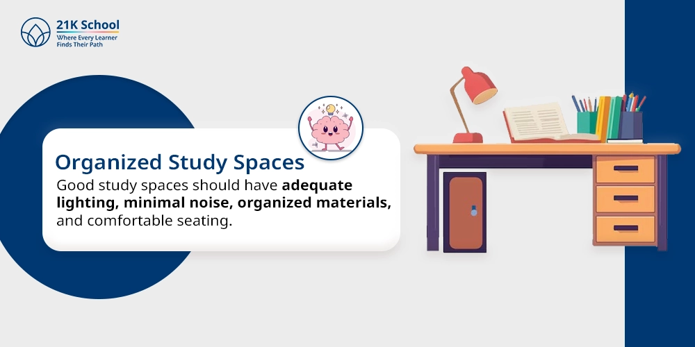 15. Organized Study Spaces