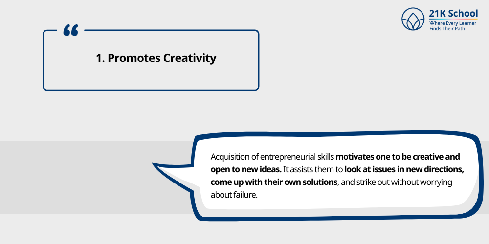 Promotes Creativity