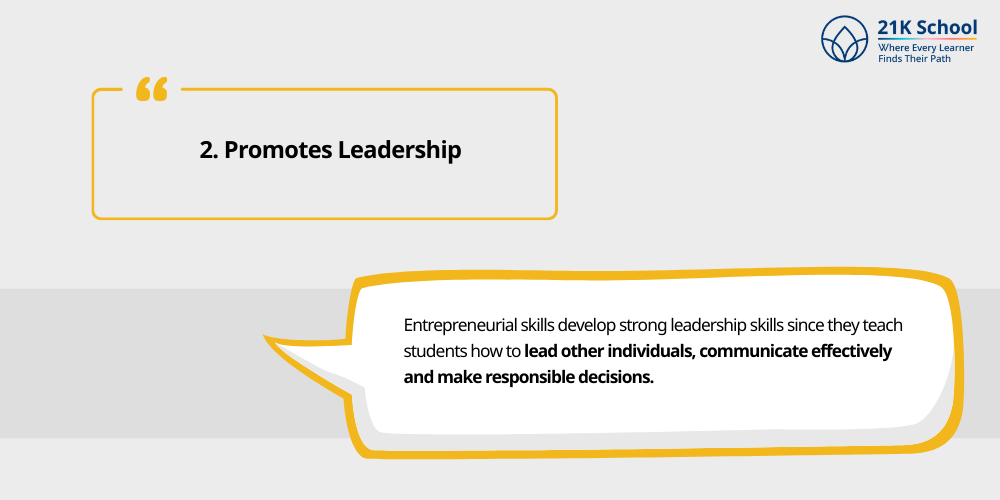 Promotes Leadership