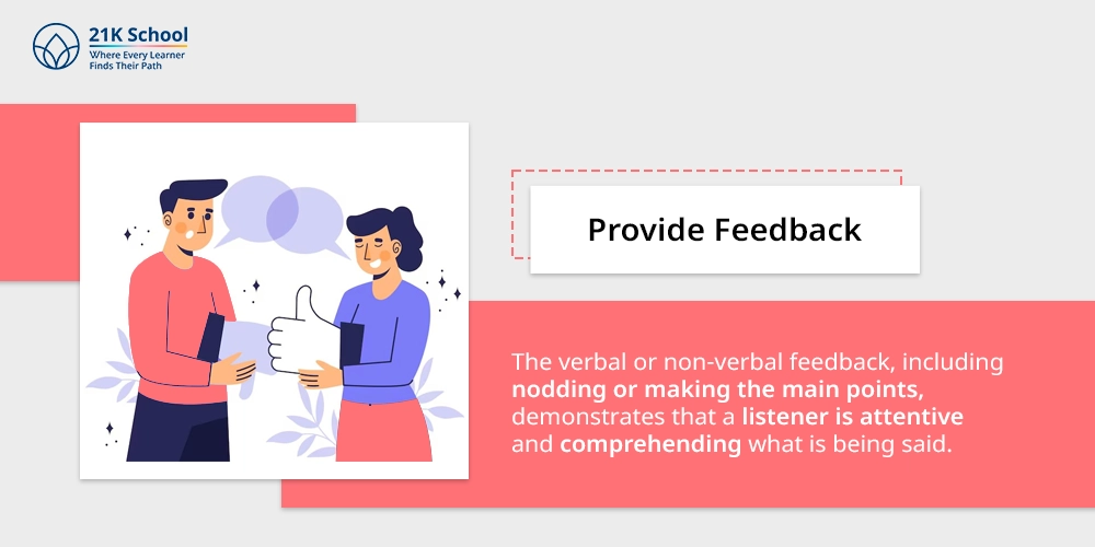 6. Provide Feedback