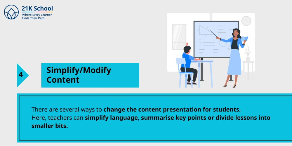 4. Simplify/Modify Content