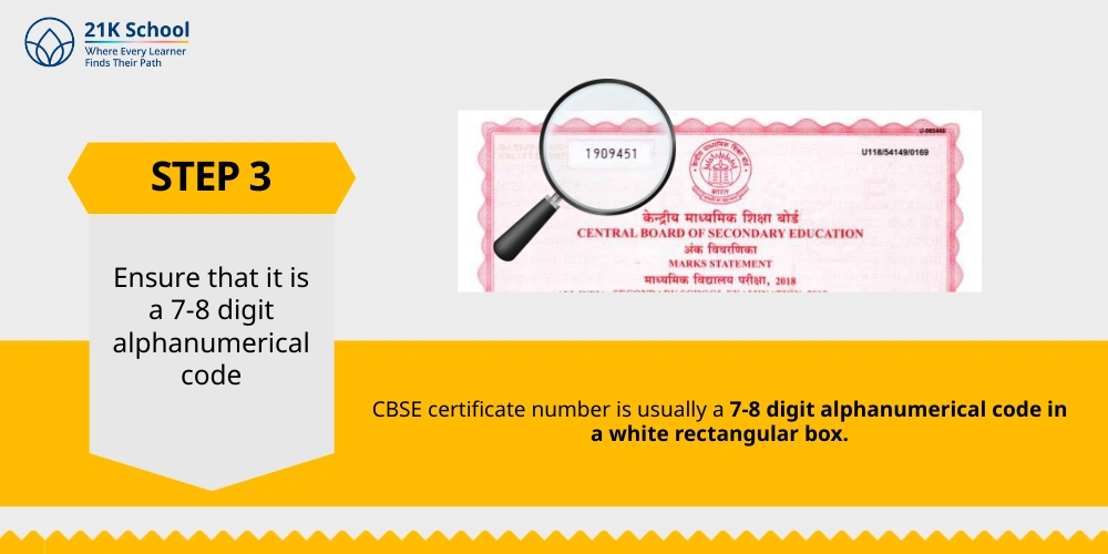 Ensure that it is a 7-8 digit alphanumerical code