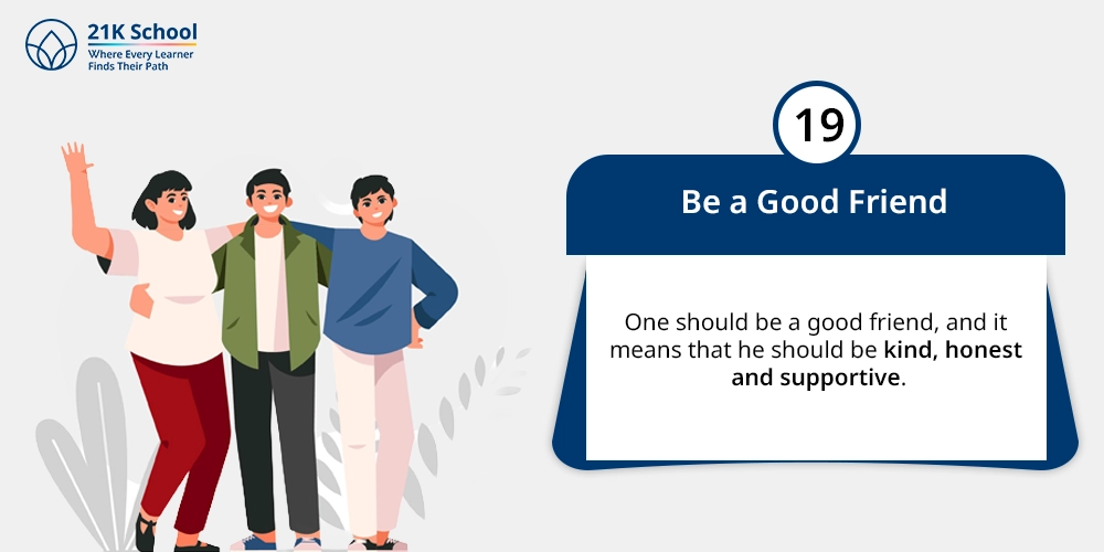 Be a Good Friend