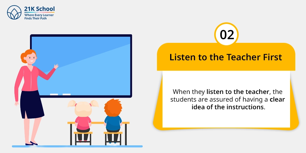Listen to the Teacher First