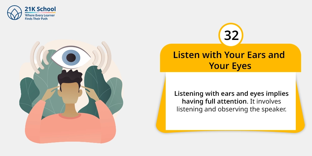 Listen with Your Ears and Your Eyes