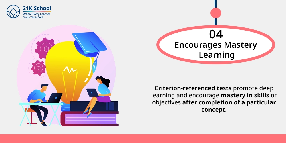 Encourages mastery learning