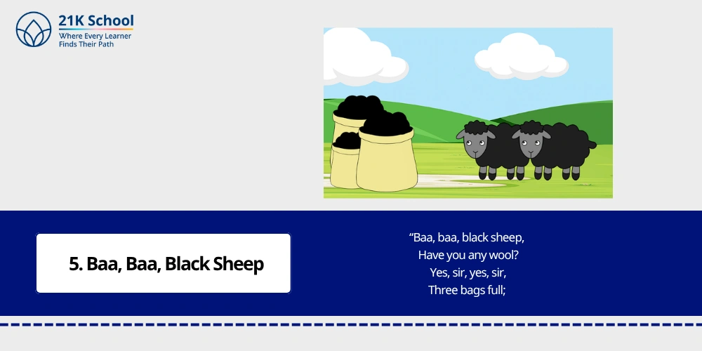 5. Baa, Baa, Black Sheep