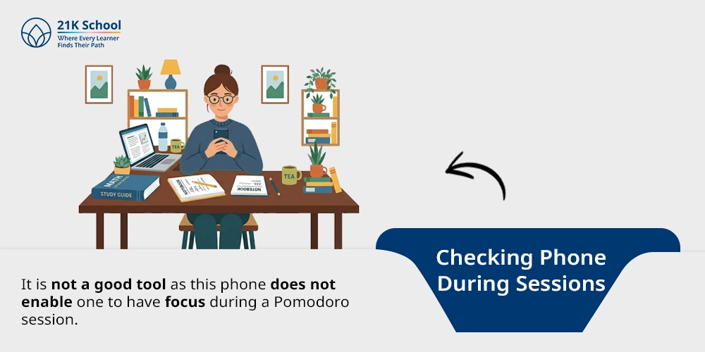 2. Checking Phone During Sessions