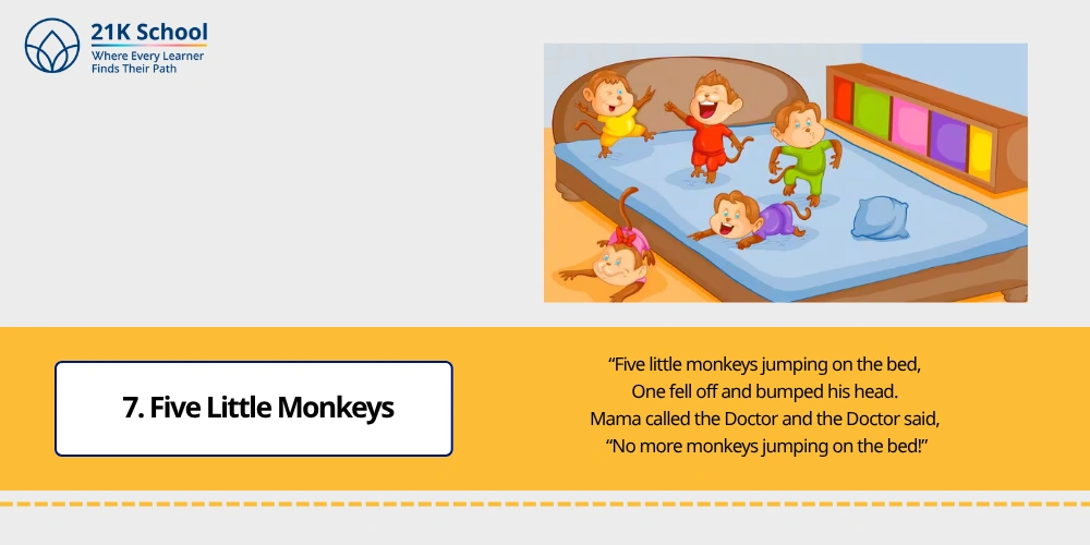 7. Five Little Monkeys