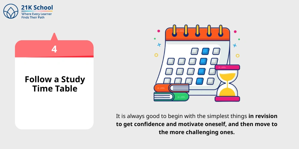 Follow a Study Time Table