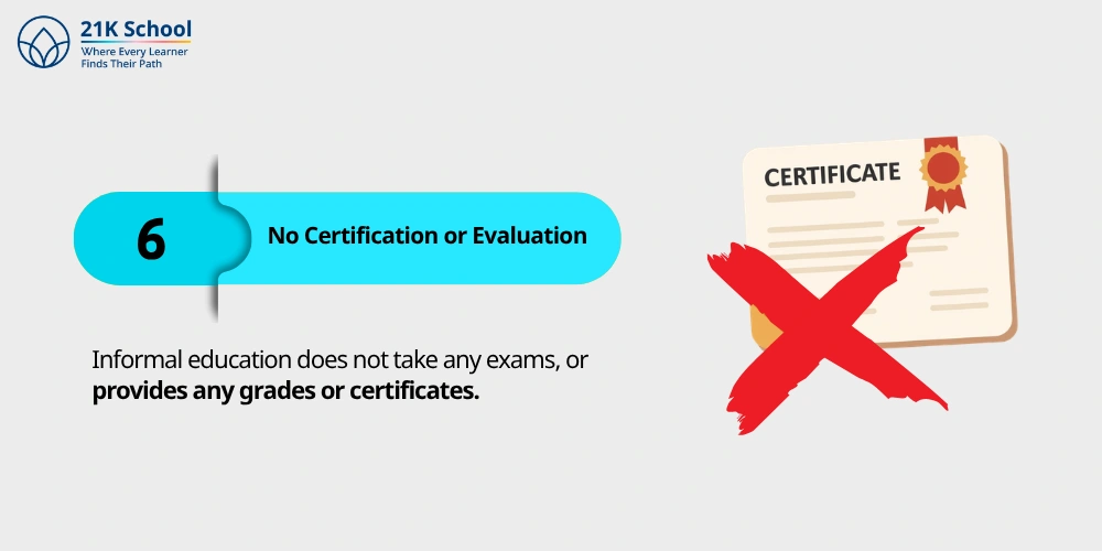 6. No Certification or Evaluation
