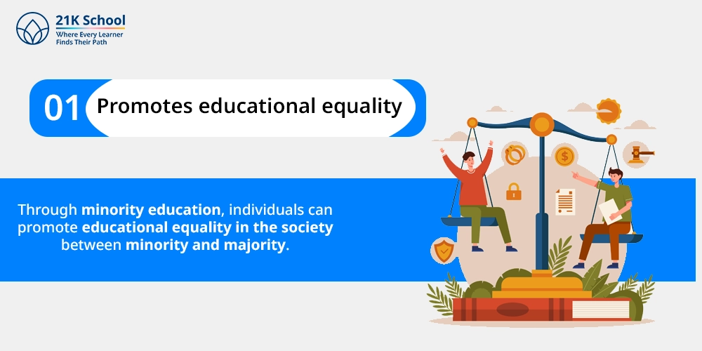 1. Promotes educational equality