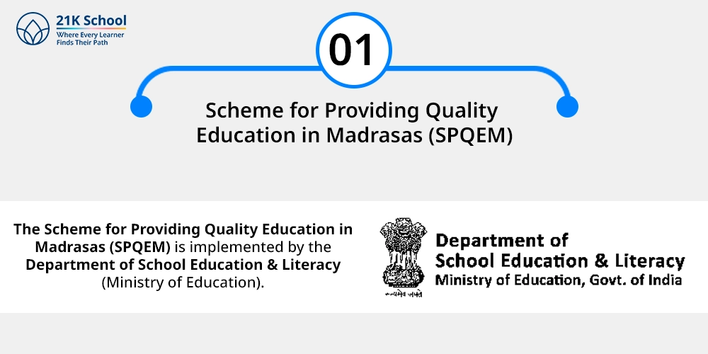 1. Scheme for Providing Quality Education in Madrasas (SPQEM)