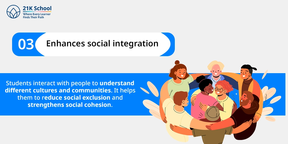3. Enhances social integration
