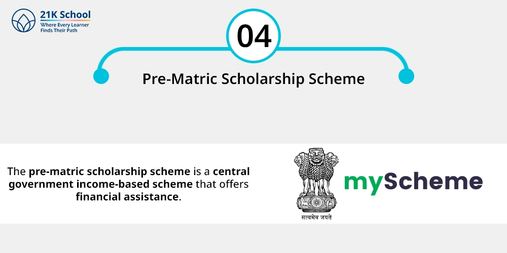4. Pre-Matric Scholarship Scheme