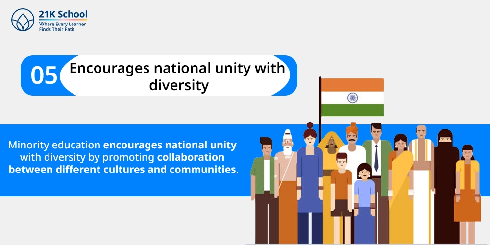 5. Encourages national unity with diversity