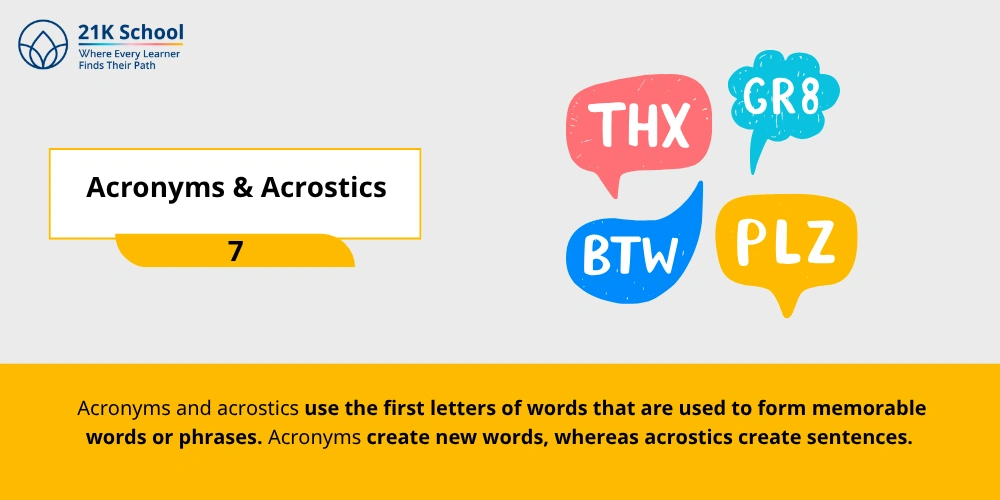 Acronyms & Acrostics