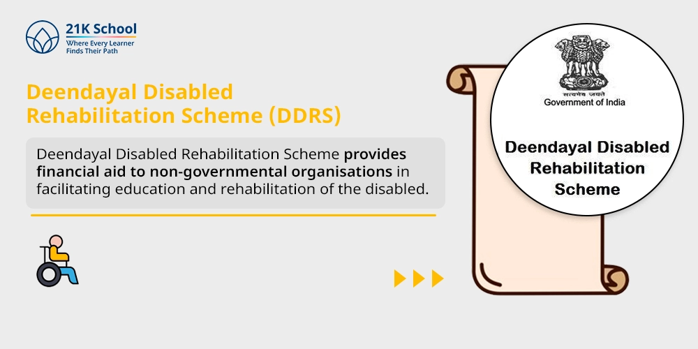 1. Deendayal Disabled Rehabilitation Scheme (DDRS) 