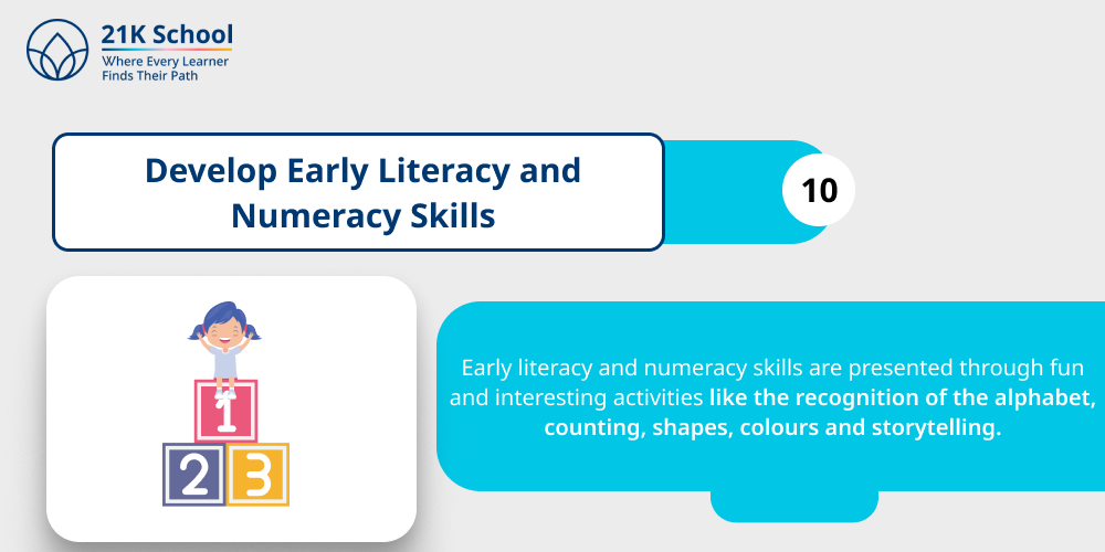 10. Develop Early Literacy and Numeracy Skills
