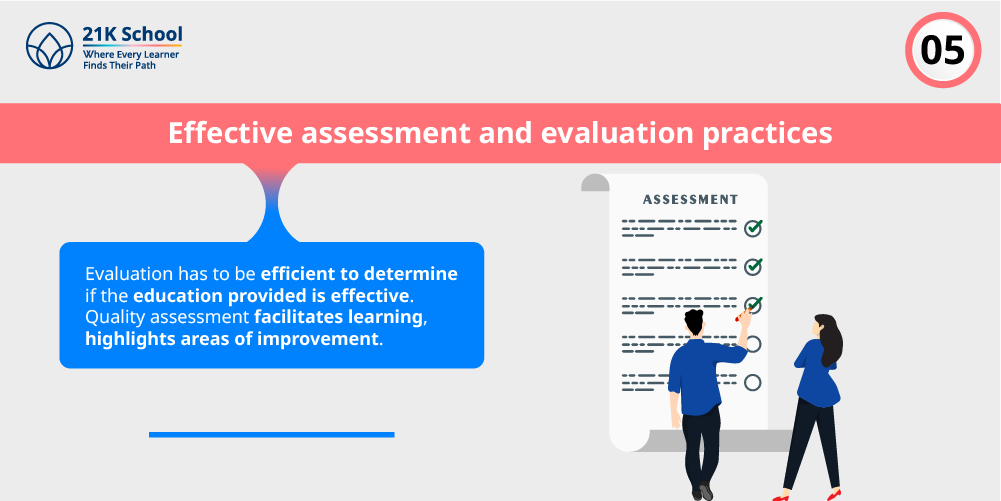 5. Effective assessment and evaluation practices