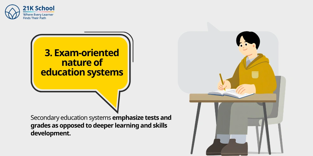 3. Exam-oriented nature of education systems