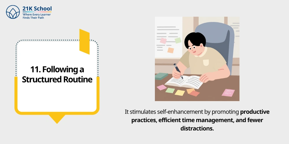 11. Following a Structured Routine
