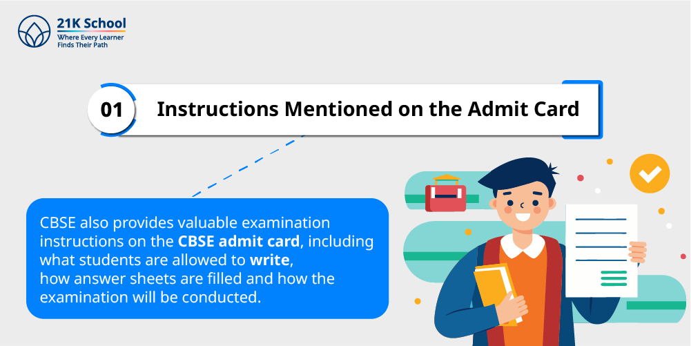 1. Instructions Mentioned on the Admit Card