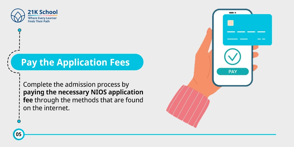5. Pay the Application Fees