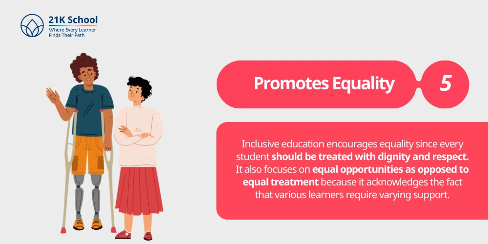 5. Promotes Equality