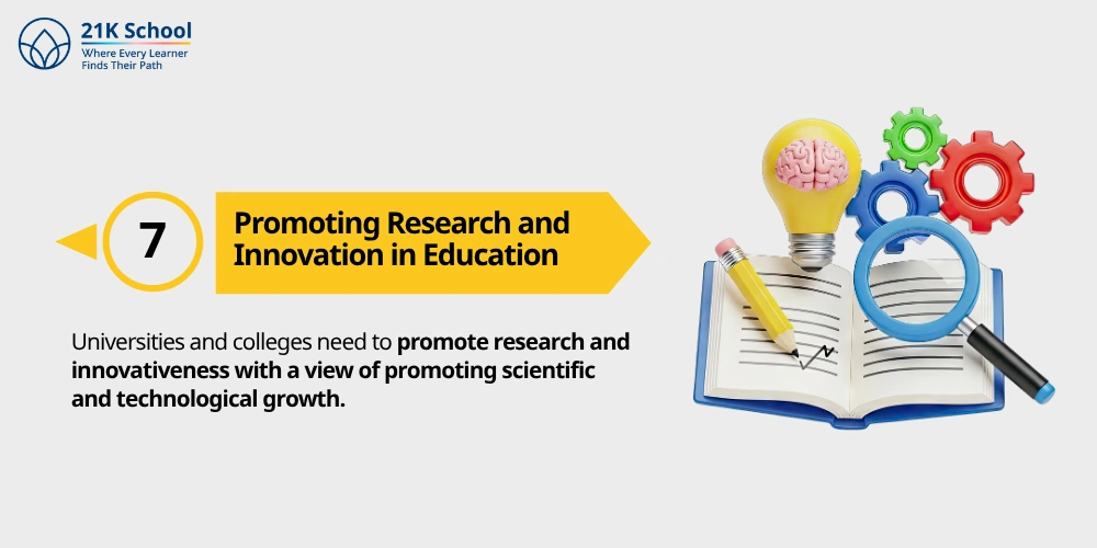 7. Promoting Research and Innovation in Education