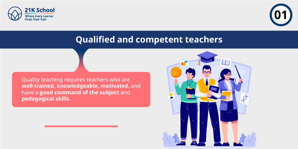 1. Qualified and competent teachers