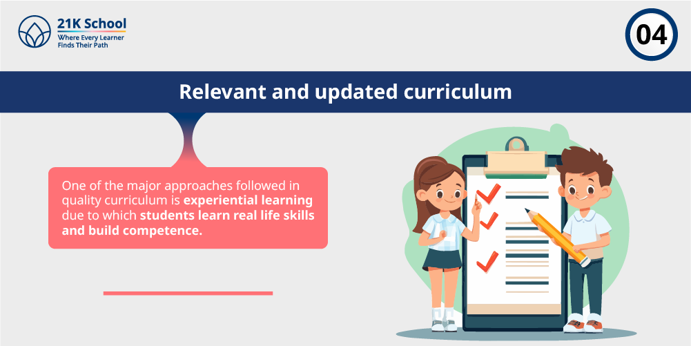 4. Relevant and updated curriculum