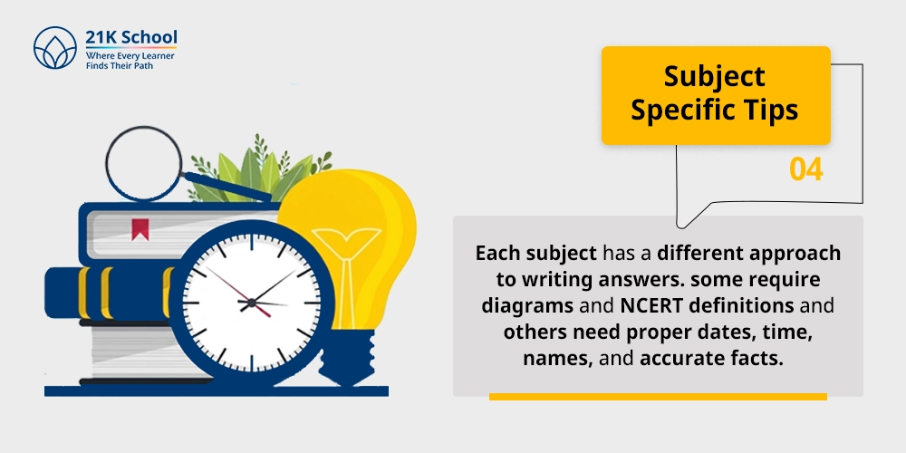 4. Subject Specific Tips