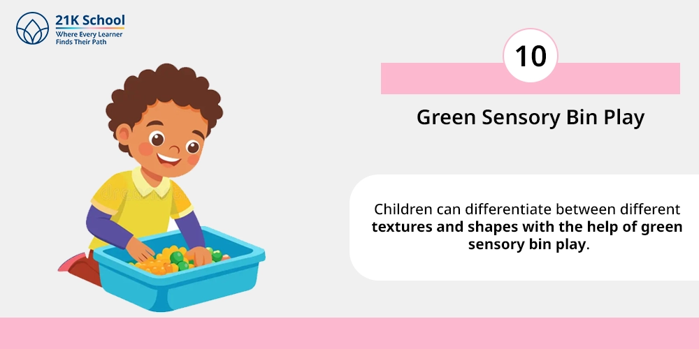 Green Sensory Bin Play